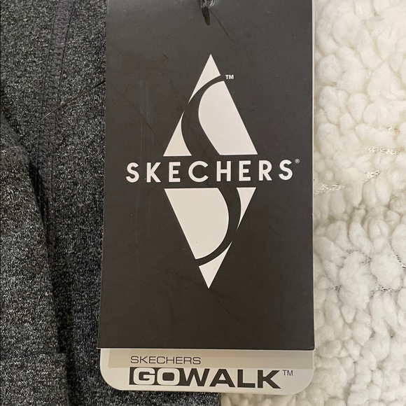Skechers GO WALK Charcoal Active Leggings Size M W/2 Back Pockets and 2 Side - Picture 3 of 11